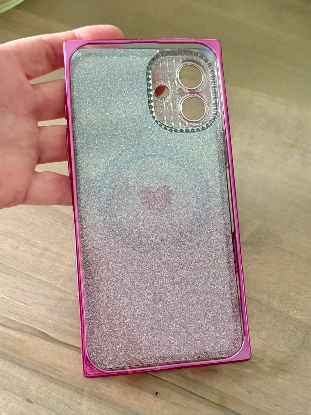 NEW Magnetic Glitter iPhone 16 Plus Case with Ring Holder